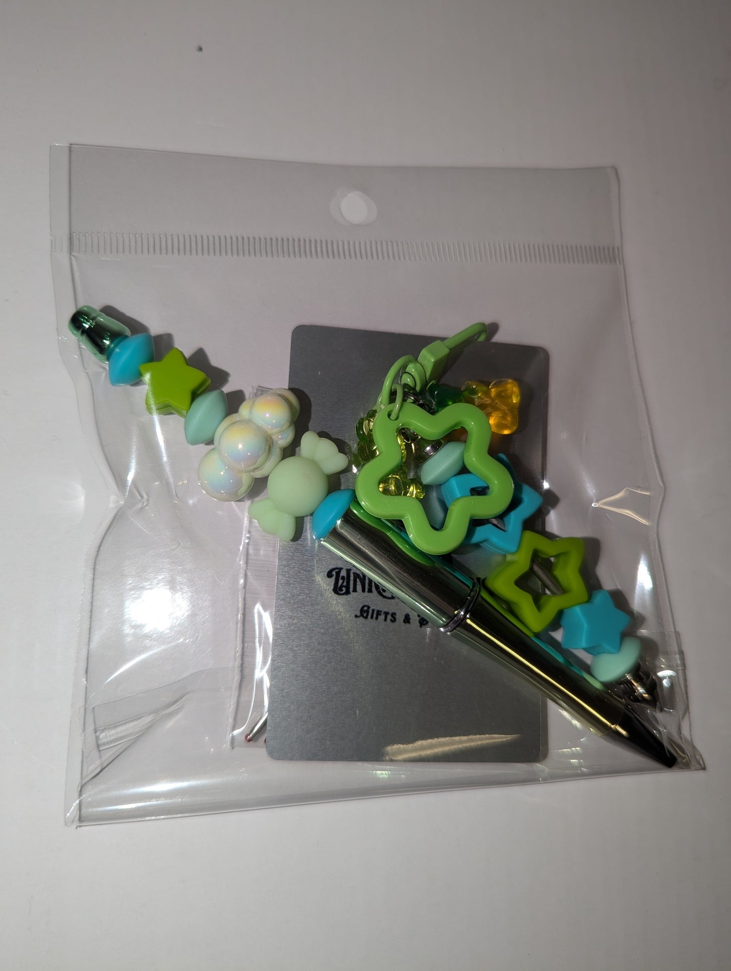 Beaded Pen Set with Matching Keychain