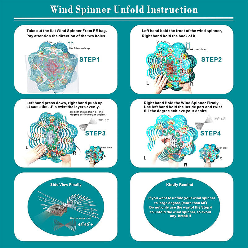 8in round Wind Spinners