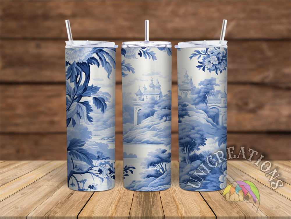 Toile de Jouy (1) Printed Tumbler