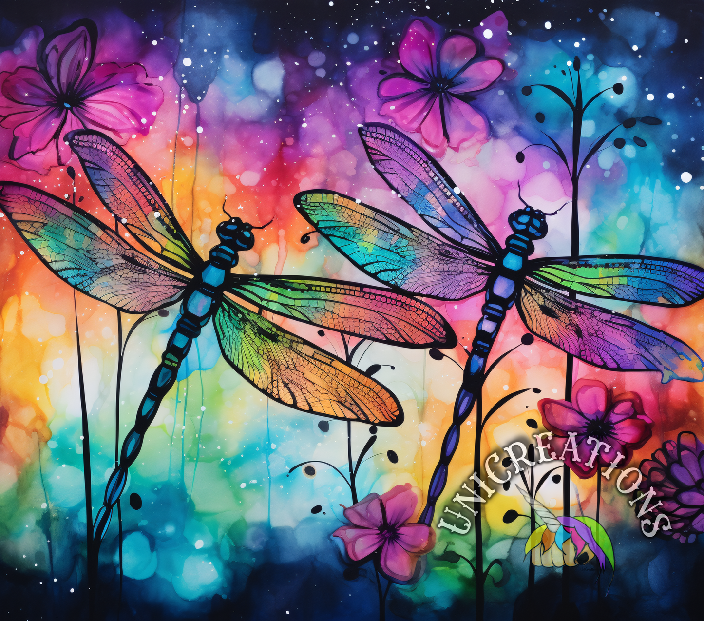 Dragonflies Printed Tumbler