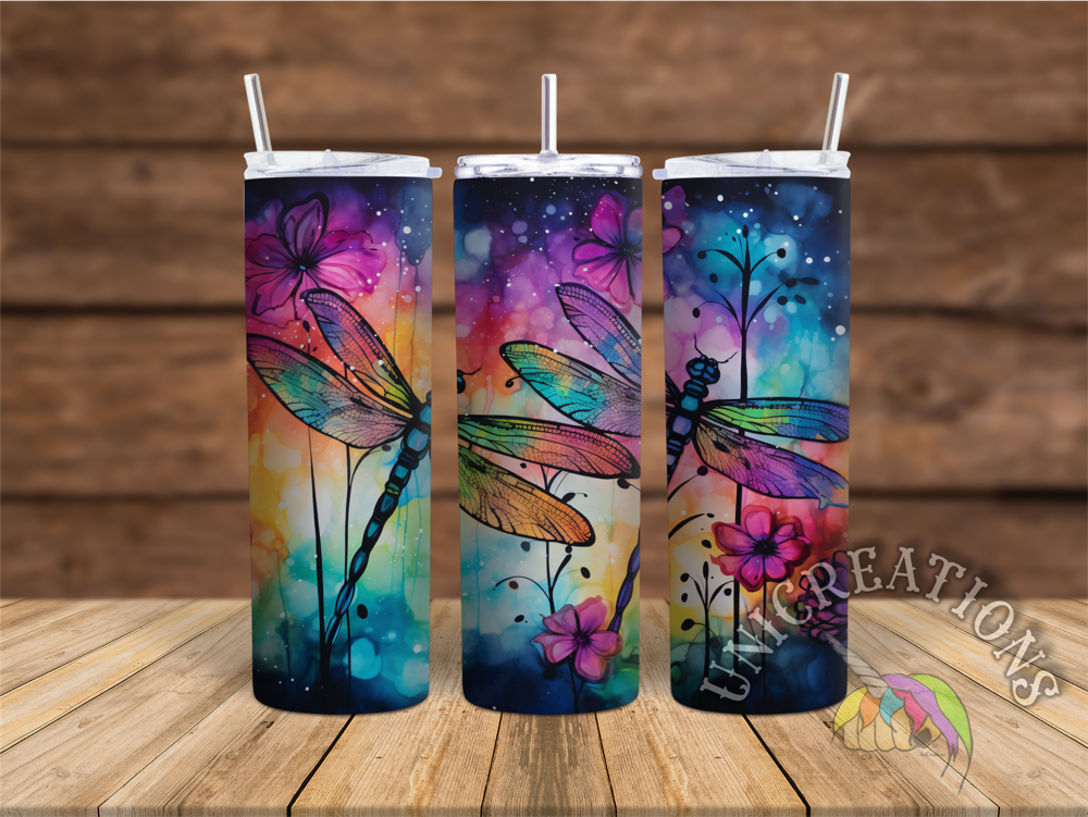 Dragonflies Printed Tumbler