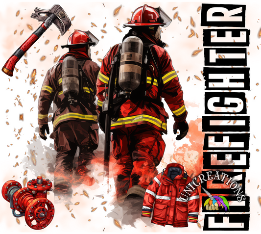 Firefighter Printed Tumbler