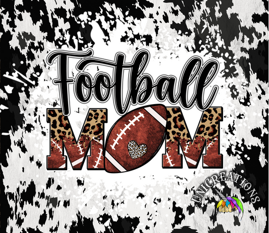 Football Mom Printed Tumbler