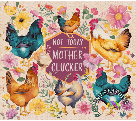 Funny Chicken Printed Tumbler