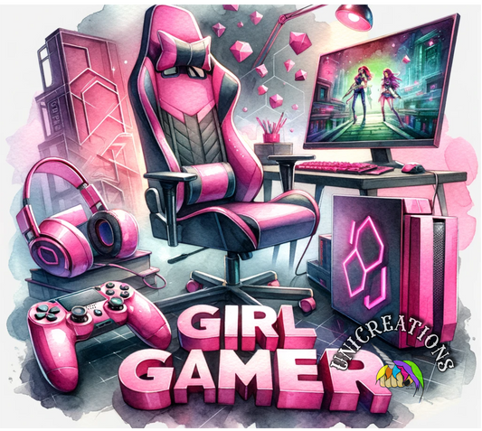 Girl Gamer Printed Tumbler