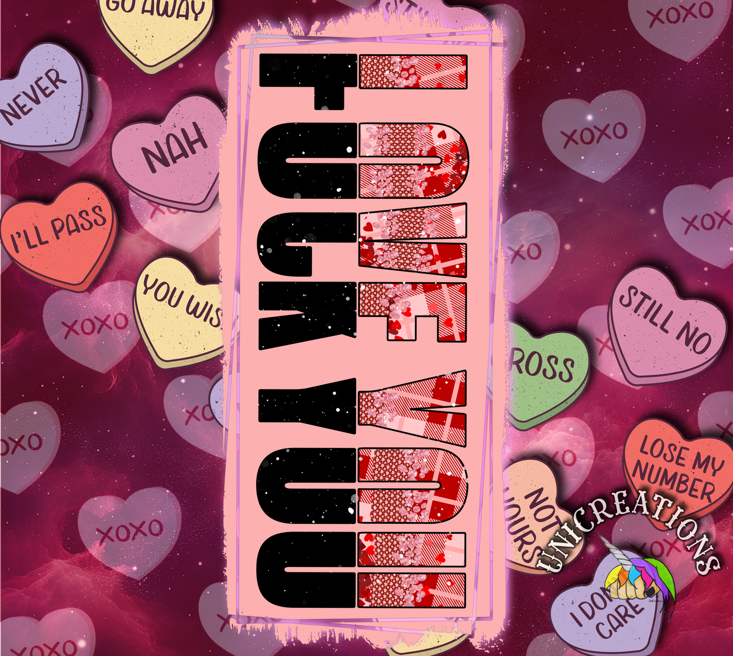 <3 Valentine's Skinny Tumblers (20oz)