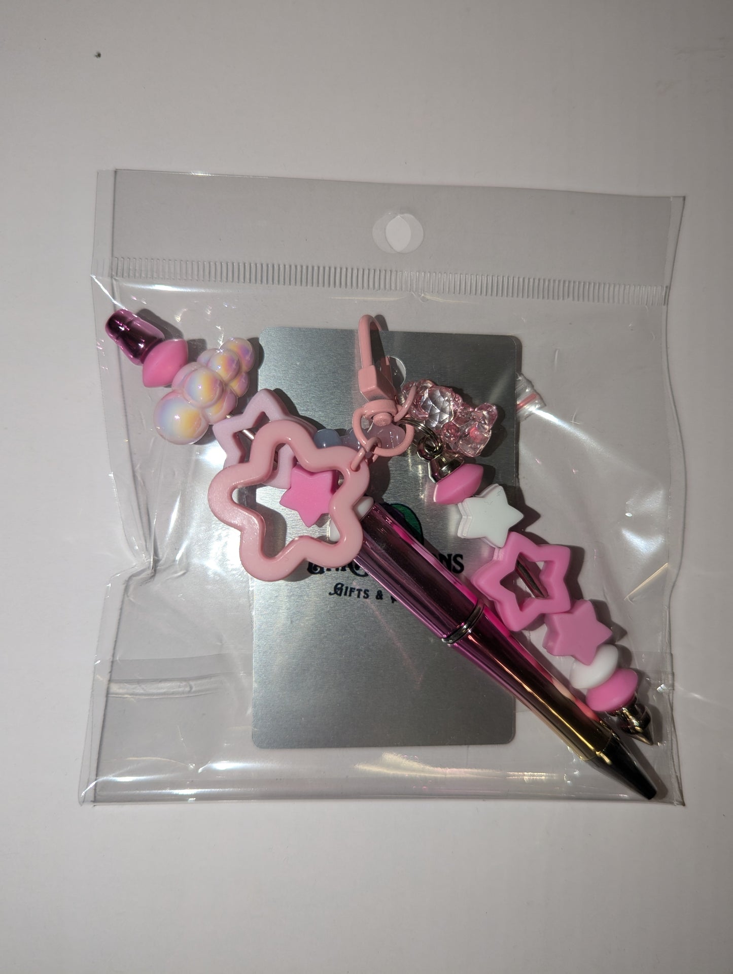Beaded Pen Set with Matching Keychain