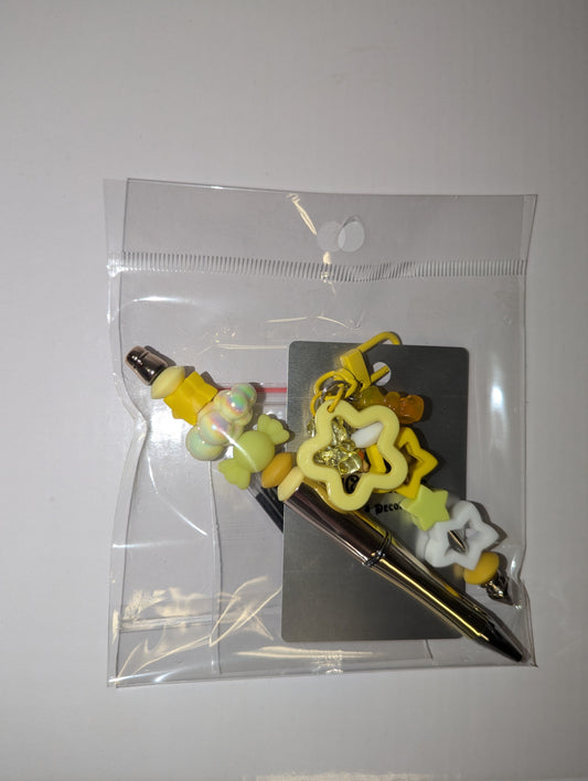 Beaded Pen Set with Matching Keychain