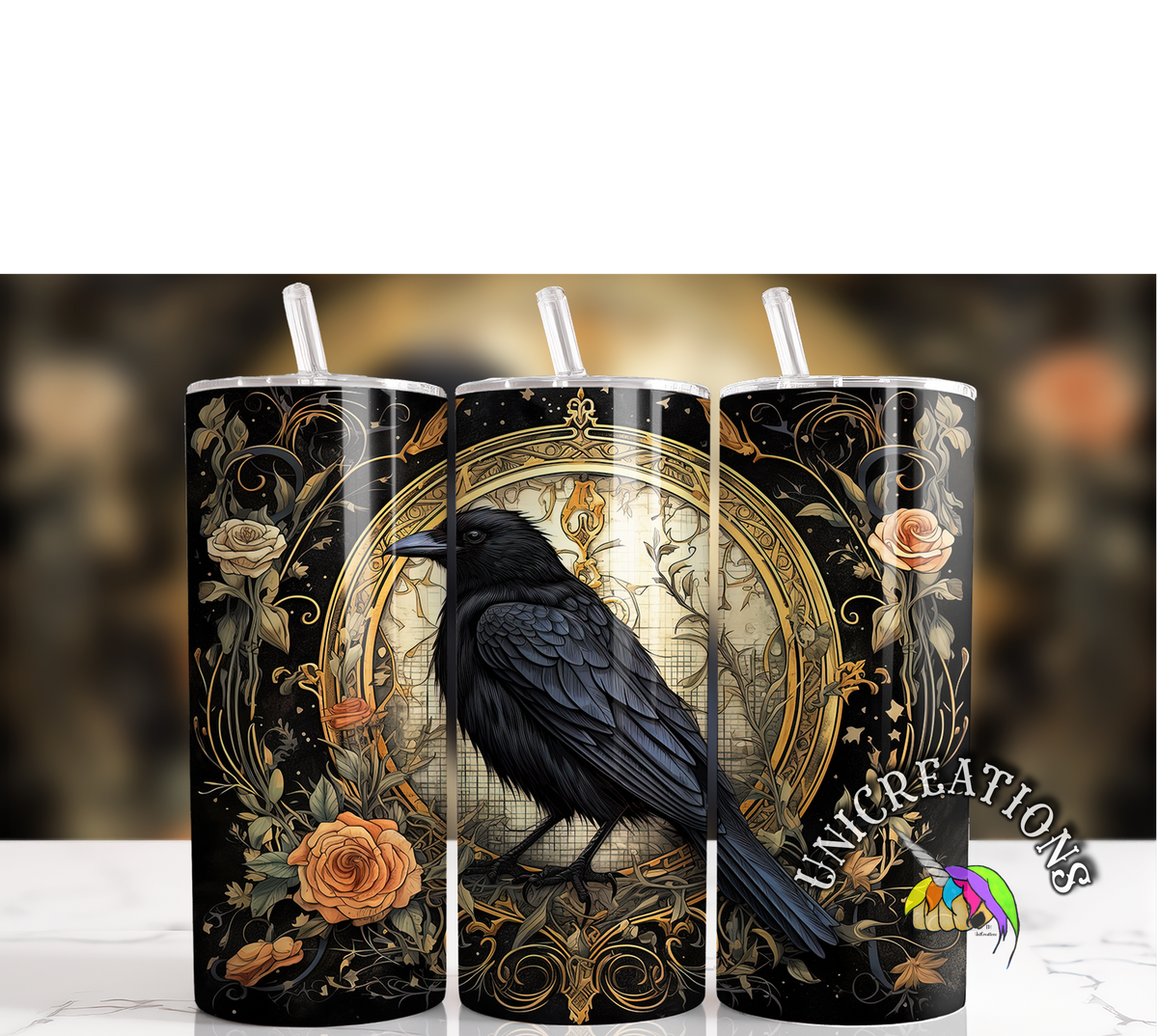 Halloween Spooky Vibes Skinny Tumblers (20oz)