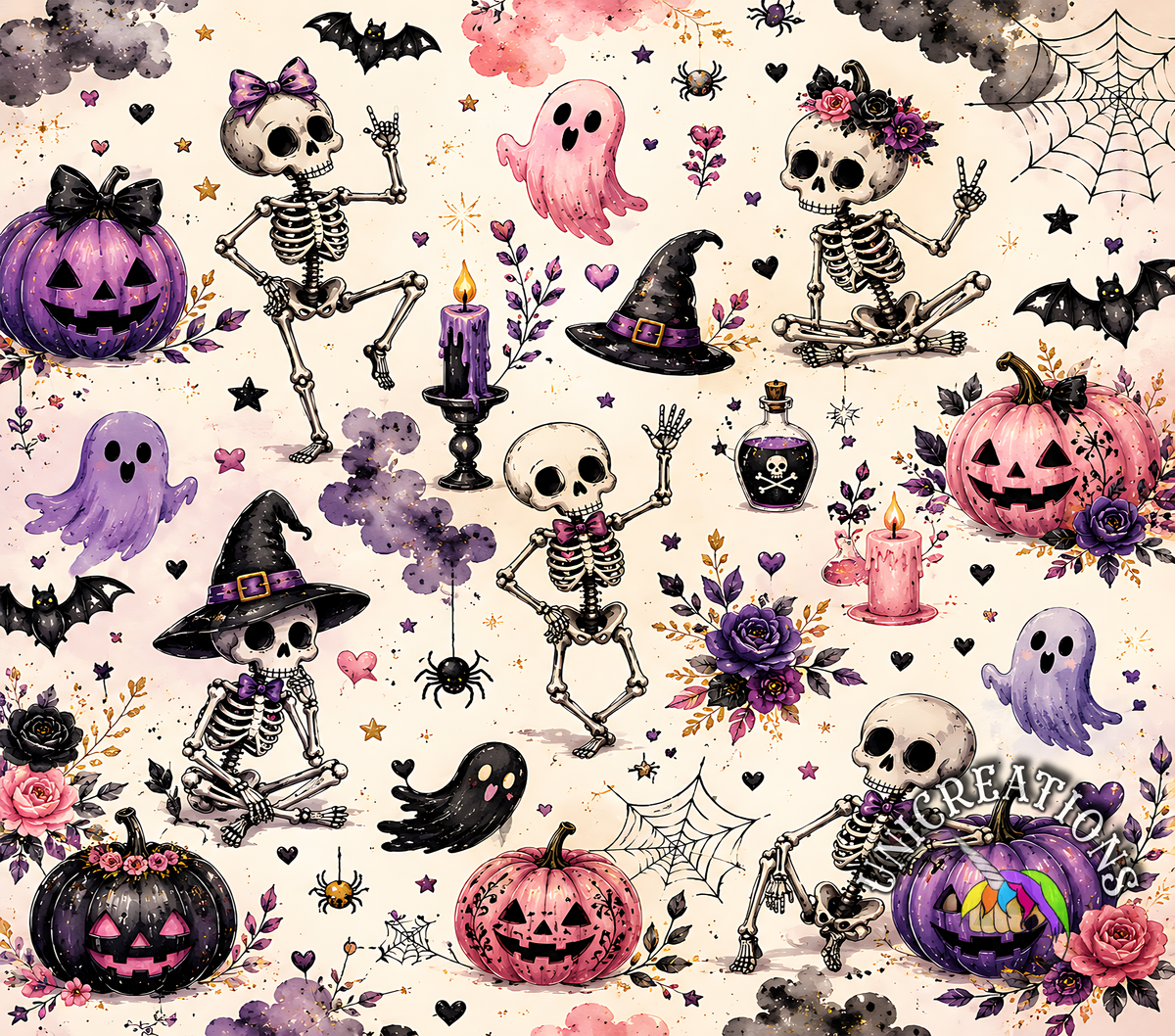 Halloween Spooky Vibes Skinny Tumblers (20oz)