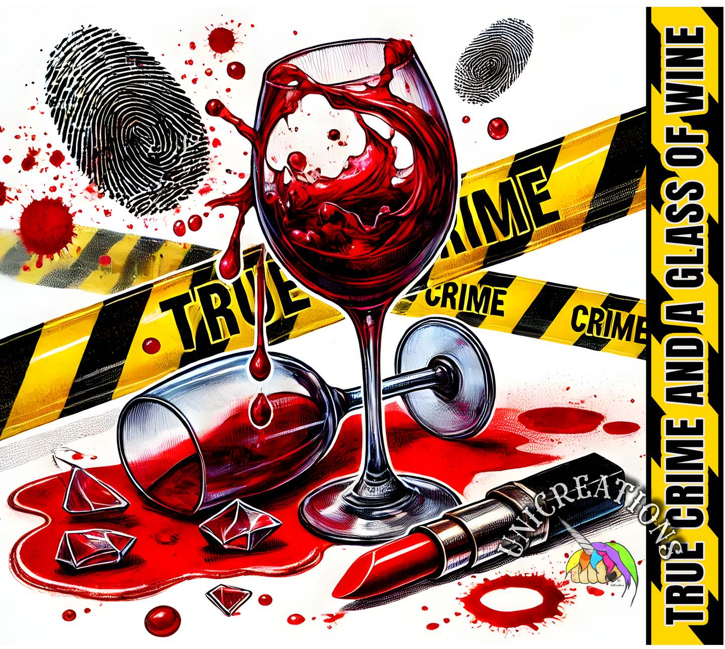 True Crime Printed Tumbler