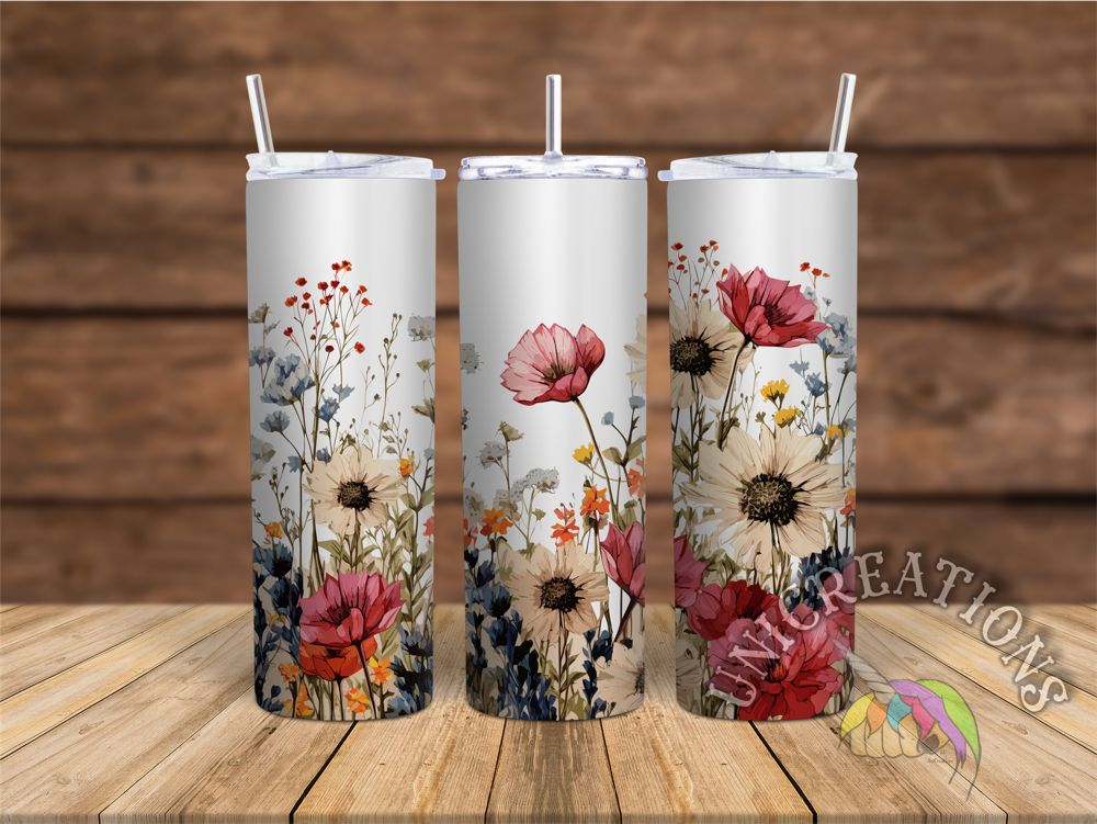 Wildflowers Printed Tumbler